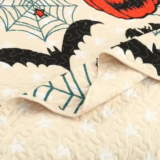 Marcielo Halloween Themed Quilt Bedspread Set image {7}