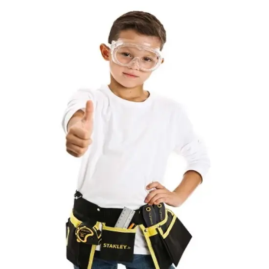 Stanley Jr. 10-Piece Belt and Ergonomic Tool Set for Woodworking and Carpentry Projects for Kids image {4}