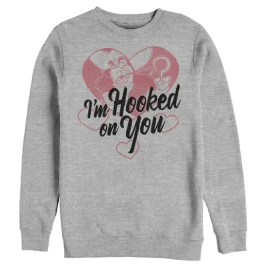 Men's Peter Pan Valentine's Day Captain Hook I'm Hooked on You Sweatshirt image {3}