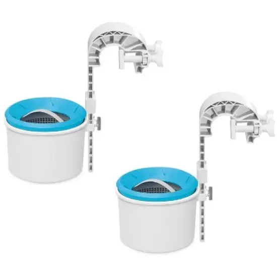 Intex Deluxe Wall Mount Surface Skimmer for Above Ground Pools (2-Pack) image {1}
