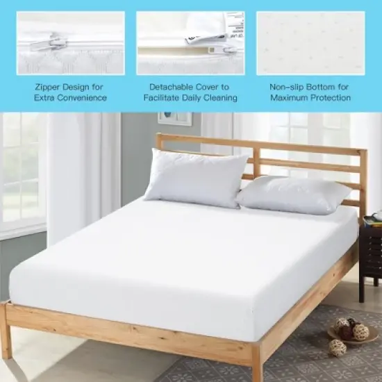 Costway Twin\Full\Queen\King  Size 10''  Foam Mattress Jacquard Medium Firm Bed-in-a-Box Bed Room W/Removable Cover image {8}