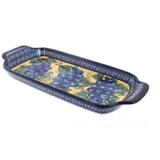 Blue Rose Polish Pottery 1282 Zaklady Bread Tray image {6}