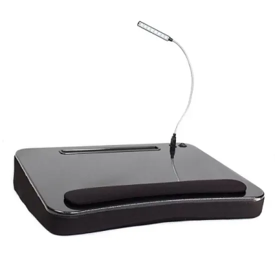 Sofia + Sam Lap Desk with USB Light and Tablet Slot - Black image {3}