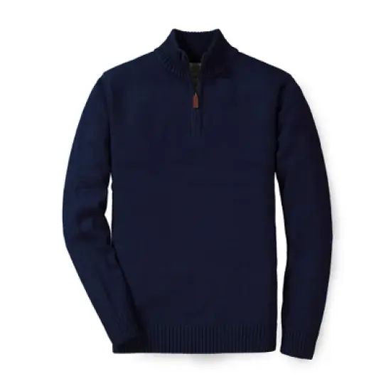 Hope & Henry Mens' Half Zip Pullover Sweater in Organic Cotton image {10}