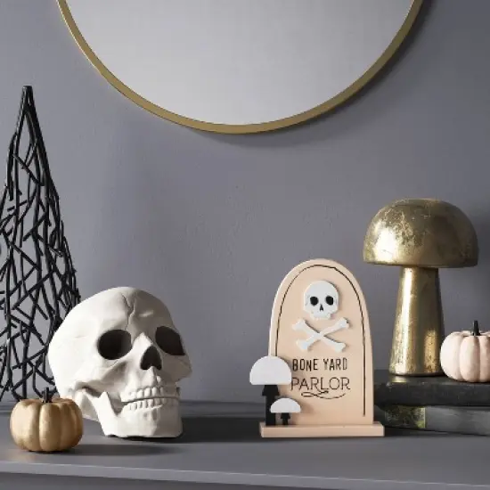 6" Skull Halloween Decorative Prop - Hyde and EEK! Boutique&trade; image {1}