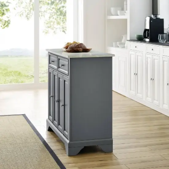 Avery Kitchen Island Gray - Crosley image {9}