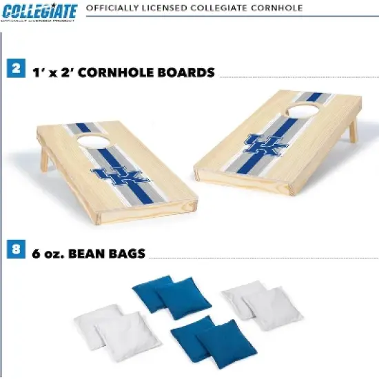 NCAA Kentucky Wildcats 1'x2' Wood Cornhole Set image {1}