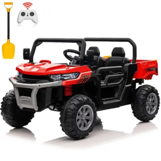 JOYRACER 24V Kids Ride on UTV with Remote Control, 2 Seater 2x200W Ride on Dump Truck For Big Kids image {11}