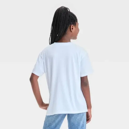 Girls' Shania Twain 'Let's Go Girls' Oversized Graphic T-Shirt - White image {2}