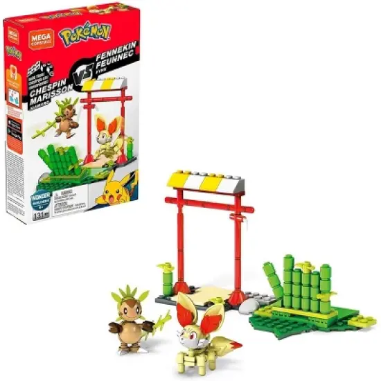 Mattel Mega Construx Pok&eacute;mon Battle Pack | Chespin VS. Fennekin image {1}