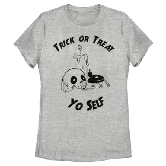 Women's Lost Gods Halloween Trick Or Treat Yourself T-Shirt image {3}