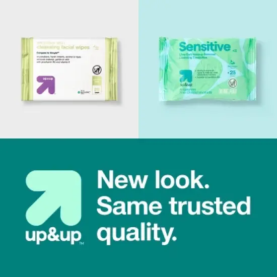 Sensitive Ultra-Soft Makeup Remover Cleansing Towelettes - Unscented - 25ct - up&up&trade; image {5}