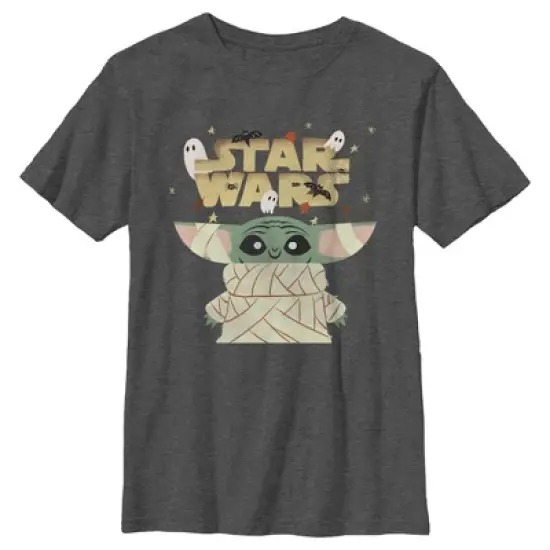Boy's Star Wars: The Mandalorian Halloween Grogu Mummy T-Shirt image {4}