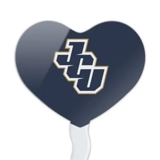 John Carroll University Primary Logo Heart Love Cupcake Picks Toppers Decoration Set of 6 image {1}