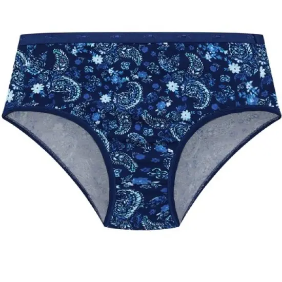 Women's Plus Size  Hi Cut Fashion 3 Pack Brief - blue | AVENUE image {2}