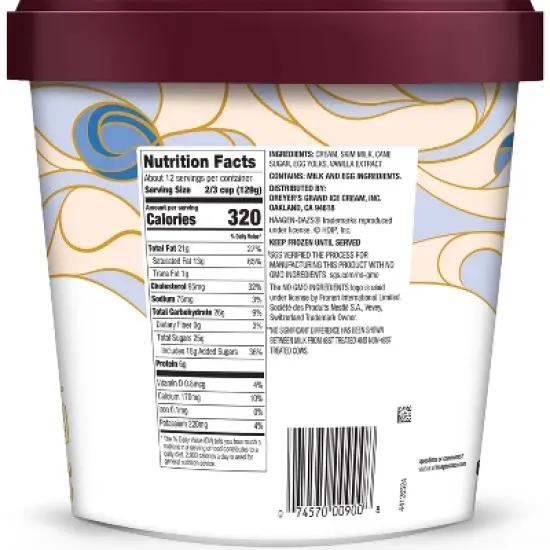 Haagen-Dazs Vanilla Ice Cream - 64 fl oz image {11}