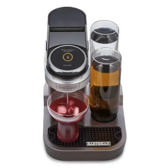 Bartesian Duet Cocktail Machine 55310: Home Brewing Kit, Drink Maker, Plastic, 750ml Capacity, Gray image {8}