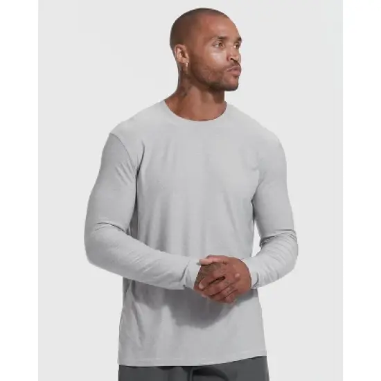 Men's Active Long Sleeve Crew Neck T-Shirt - True Classic image {3}