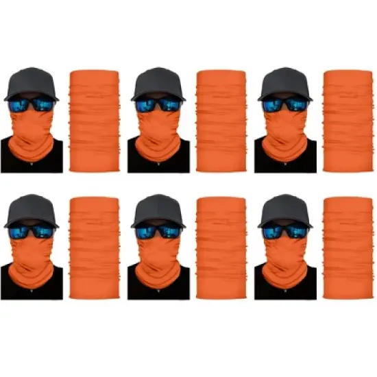 6 Pack Neck Gaiters Versatile for Outdoor Sports Work or Travel image {12}