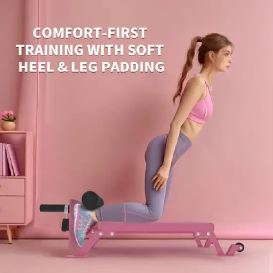 Adjustable Hamstring Curl Bench with Wheels Nordic Bench, Nordic Curl Machine, for Home Gym image {7}