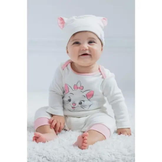 Disney Classics Winnie the Pooh Lion King Tigger Mickey Mouse Minnie Mouse Bambi Cosplay Snap Coverall and Hat Newborn to Infant image {3}
