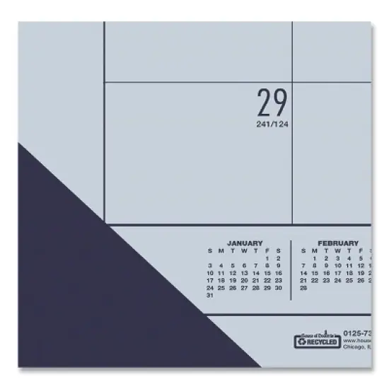 EcoTones Recycled Monthly Desk Pad Calendar, 22 x 17, Green-Tint/Woodland Green Sheets/Corners, 12-Month (Jan to Dec): 2026 image {3}