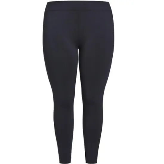 Women's Plus Size Pima High Rise Legging Navy - average | AVENUE LEISURE image {2}