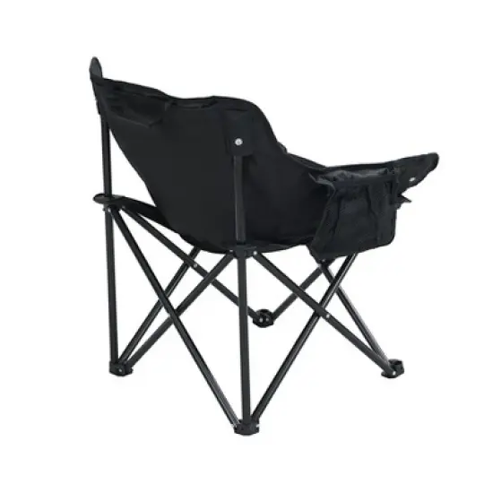 2PCS Outdoor Camping Chairs Folding/Portable, Carry Bag ,Black image {7}