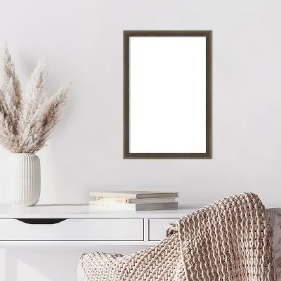 Amanti Art Hardwood Wedge Mocha Framed Dry Erase Magnetic Board image {7}