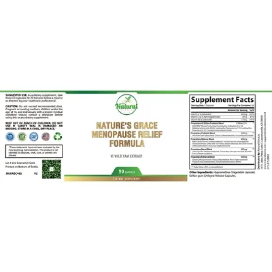 Nature's Grace Menopause formula 90 count image {1}