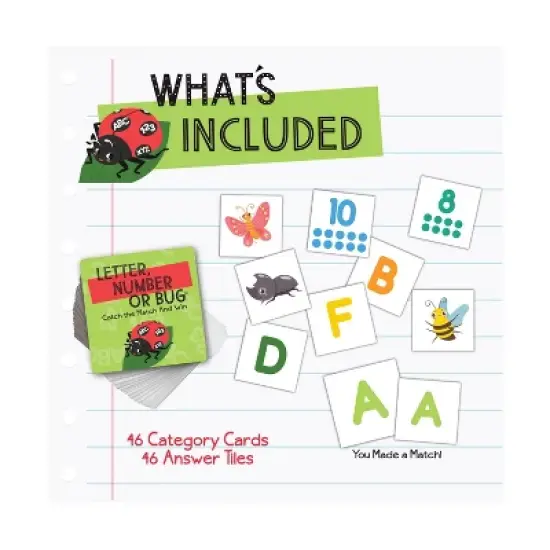 Briarpatch Letter Number or Bug Board Game: Educational Play, 2-4 Players, 10-20 Minute Sessions image {5}