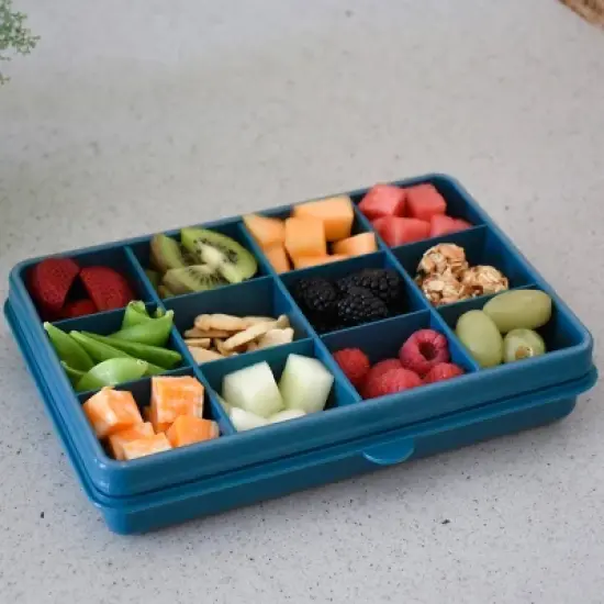 Melii Luxe Snackle Box - Luxe Blue - 48oz image {2}