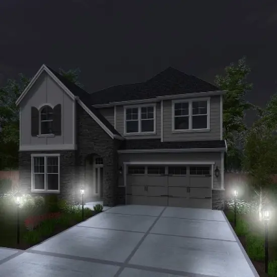 Garden Pathway Light with Integrated LED Bulb Black - Techko Maid image {7}