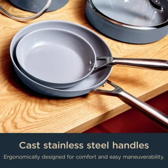 Ninja 10pc NeverStick Ceramic Pro Cookware Set: Nonstick Pans, Pot Set, Dishwasher-Safe, Induction Compatible image {9}