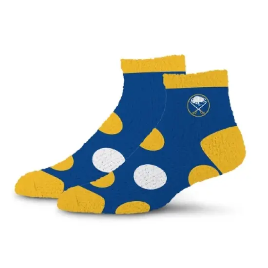 NHL Buffalo Sabres Big Dot Fuzzy Socks - One Size Fits Most image {3}