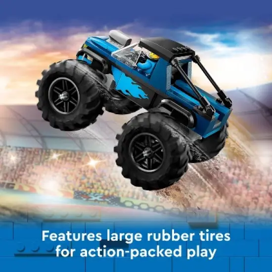 LEGO City Blue Monster Truck Off-Road Toy, Mini Monster Truck 60402 image {2}