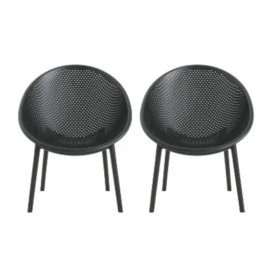 Christopher Knight Home Robles 2pc Polypropylene Accent Chairs image {9}