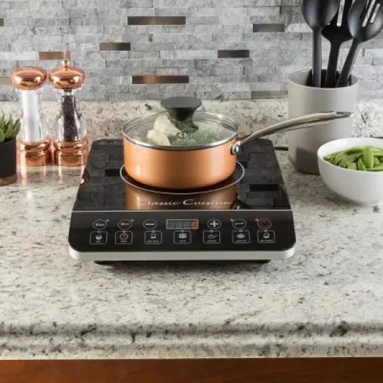 Hastings Home Countertop 1800W Single Burner Induction Cooktop image {4}