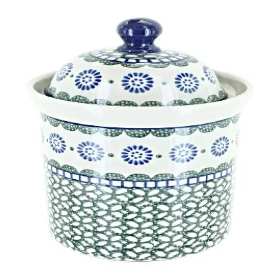 Blue Rose Polish Pottery 491 Ceramika Small Canister image {3}