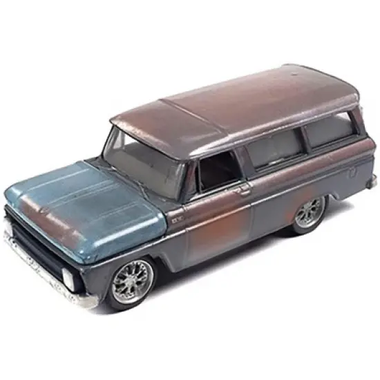 1965 Chevrolet Suburban (Weathered Rust) "Patina Series" Limited Edition to 3600 pieces 1/64 Diecast Model Car by Auto World image {1}