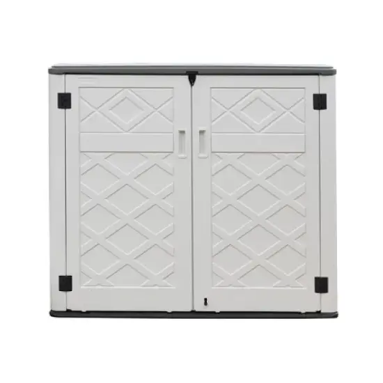 WELLFOR 275 gal Horizontal Deck Box Beige image {7}