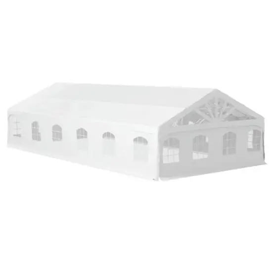 Resenkos Canopy, Outdoor Canopy Tent,Heavy Duty Party Tent, 19.5' x 39' Large Sun Shade Canopy Tent, White image {11}