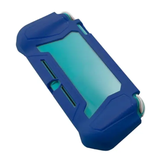 Insten Case For Nintendo Switch Lite Built-in Screen Protector Rugged Front and Back Full Protective Cover with Ergonomic Hanp Grip, Blue image {3}