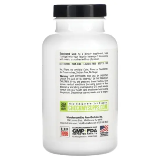 NutraBio CLA, 800 mg , 90 Softgels image {2}