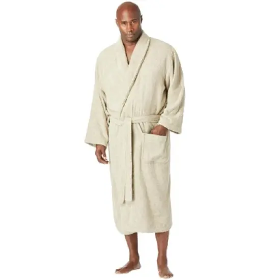 KingSize Men's Big & Tall Terry Bathrobe with Pockets image {13}