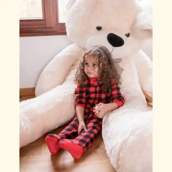 Leveret Footed Sleeper Fleece Christmas Pajamas image {2}