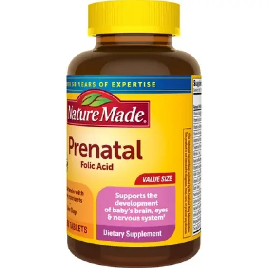 Nature Made Prenatal Multivitamin with Folic Acid Tablets image {1}