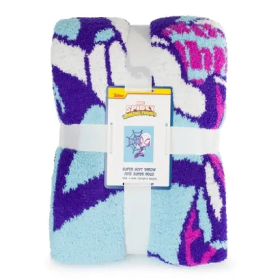 Spidey & His Amazing Friends Ghost Spider 50x60 Feather Knit Throw image {4}