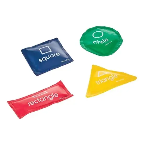 Kaplan Early Learning Geometric Beanbags - Set of 12 image {1}