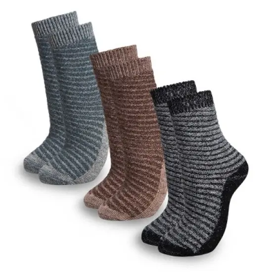 Mio Marino Womens Warm Wool Knitted Socks 3 Pack image {4}